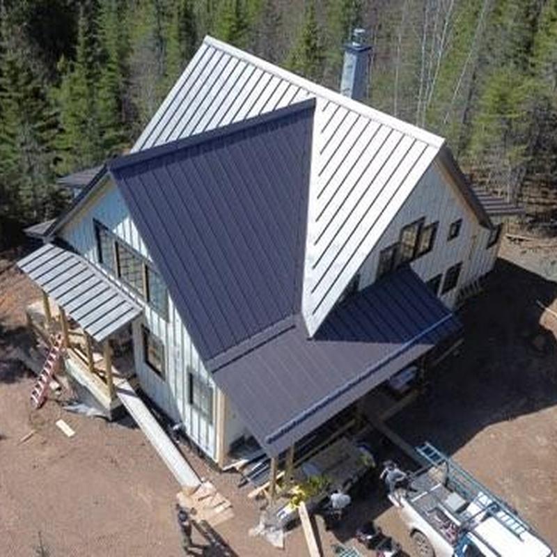 Western States Vertical Seam steel roofing installation Western States Vertical Seam steel roofing installation
