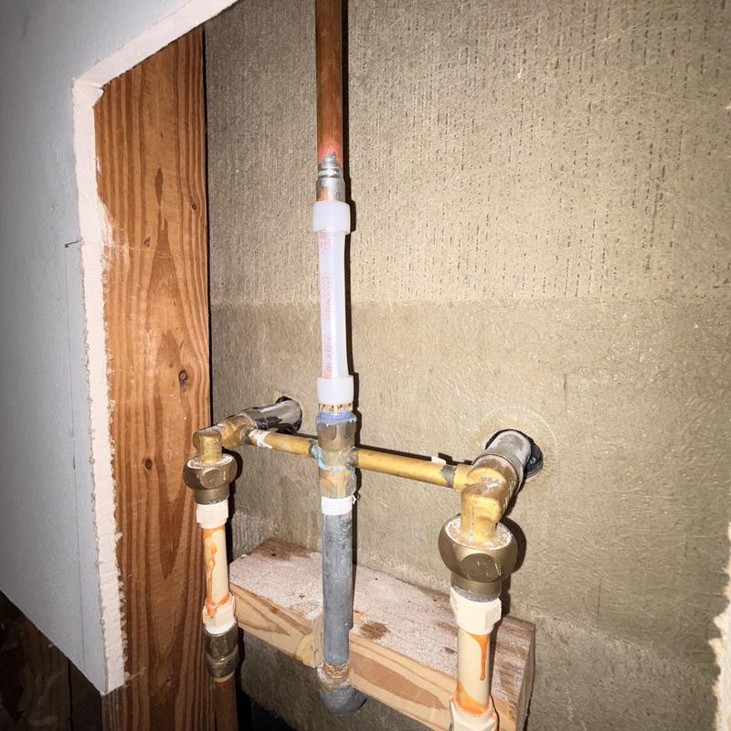 PEX-A piping and shower valve assembly maintenance
