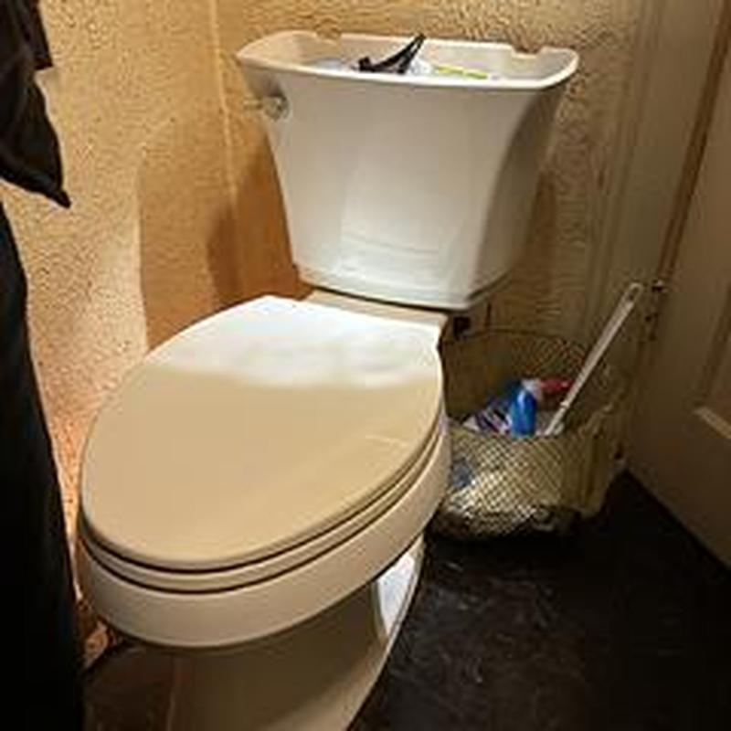 Toilet tank rebuild with internal component adjustments