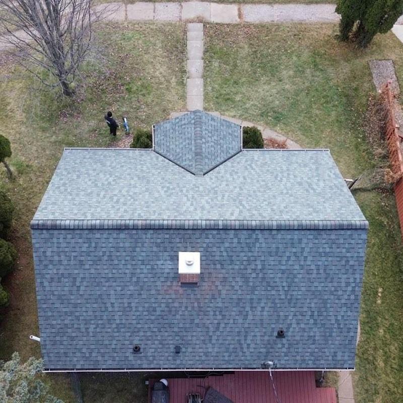 Landmark architectural shingles Colonial Slate roof installation Landmark architectural shingles Colonial Slate roof installation