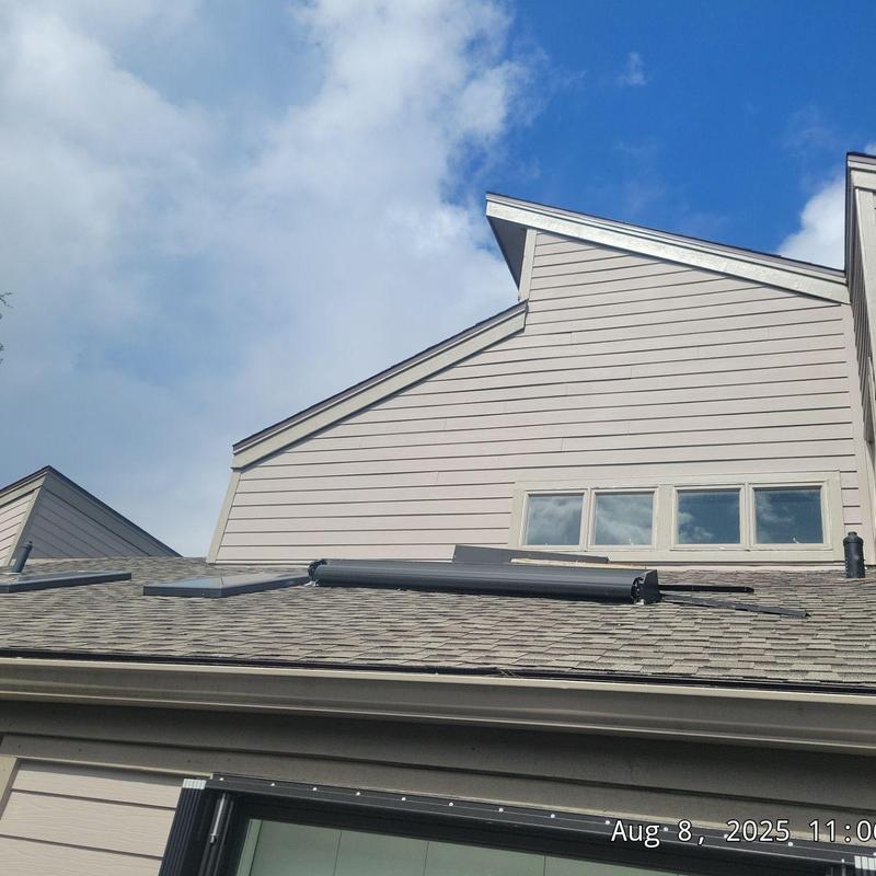 Fiber cement siding replacement with Tyvek barrier installation Fiber cement siding replacement with Tyvek barrier installation