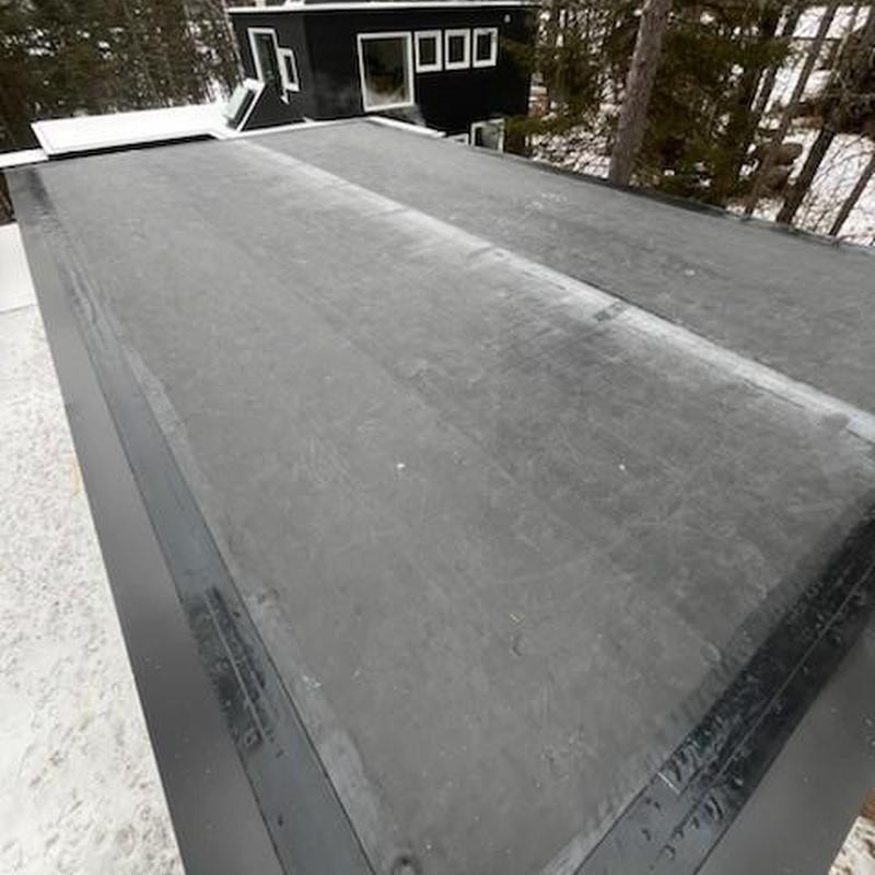 GenFlex EPDM rubber roofing with tapered polyiso substrate GenFlex EPDM rubber roofing with tapered polyiso substrate