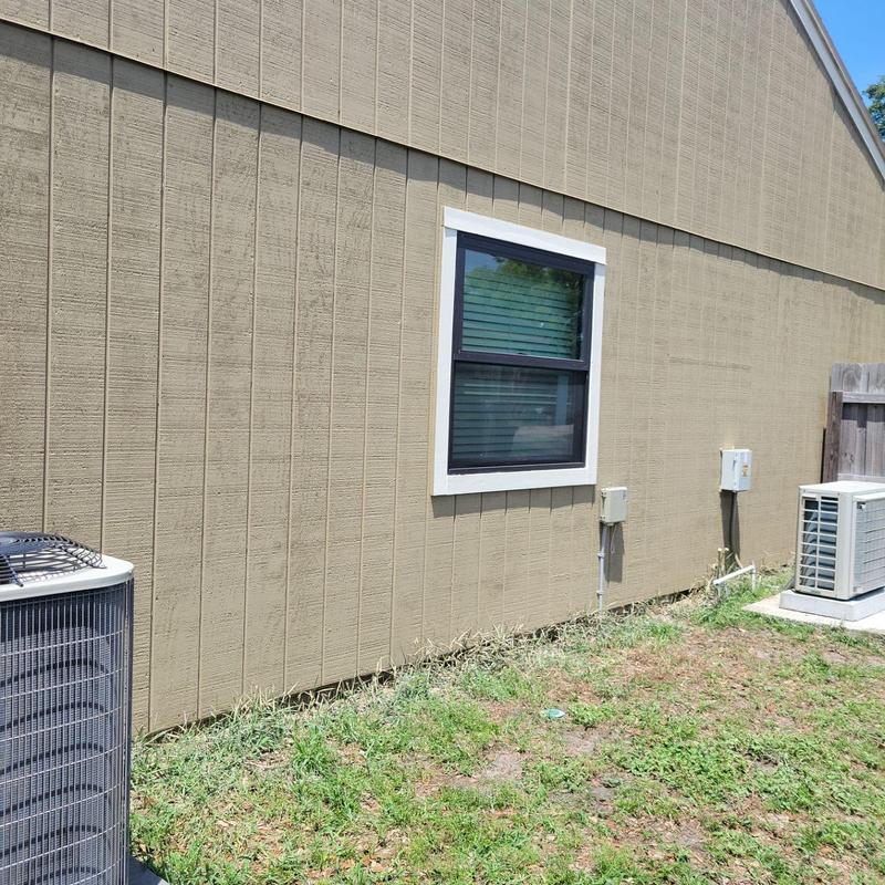 T1-11 wood siding replacement on house exterior T1-11 wood siding replacement on house exterior