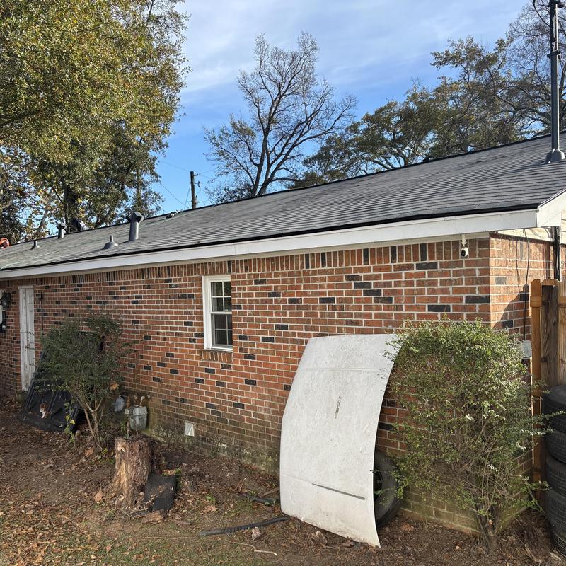 Asphalt shingle roof replacement with Estate Grey color Asphalt shingle roof replacement with Estate Grey color