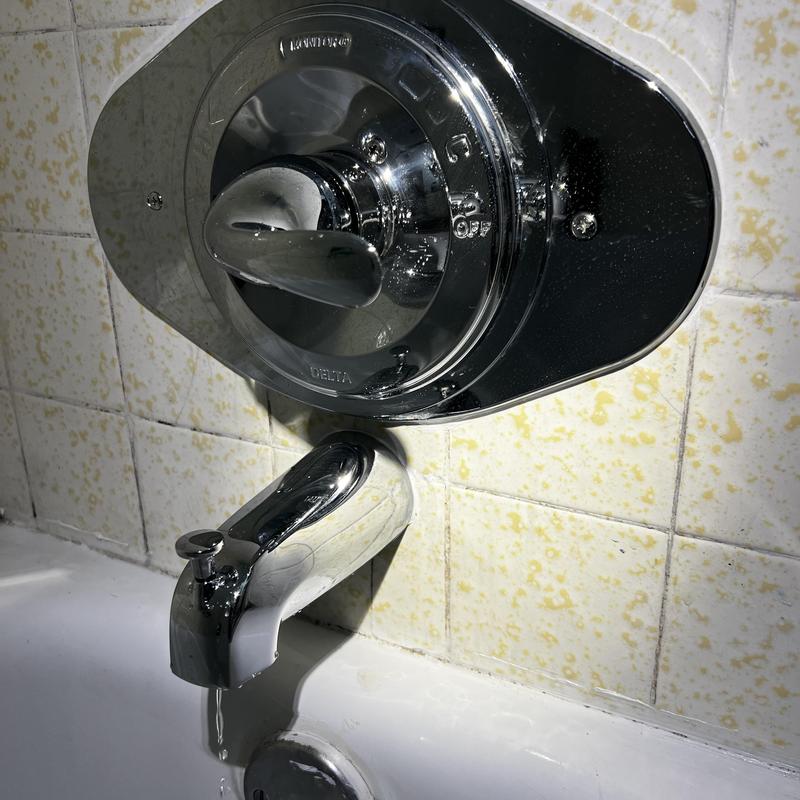 Delta shower valve and tub spout installation