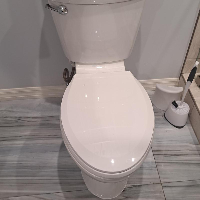 Toilet replacement with epoxy resin line sealing Toilet replacement with epoxy resin line sealing