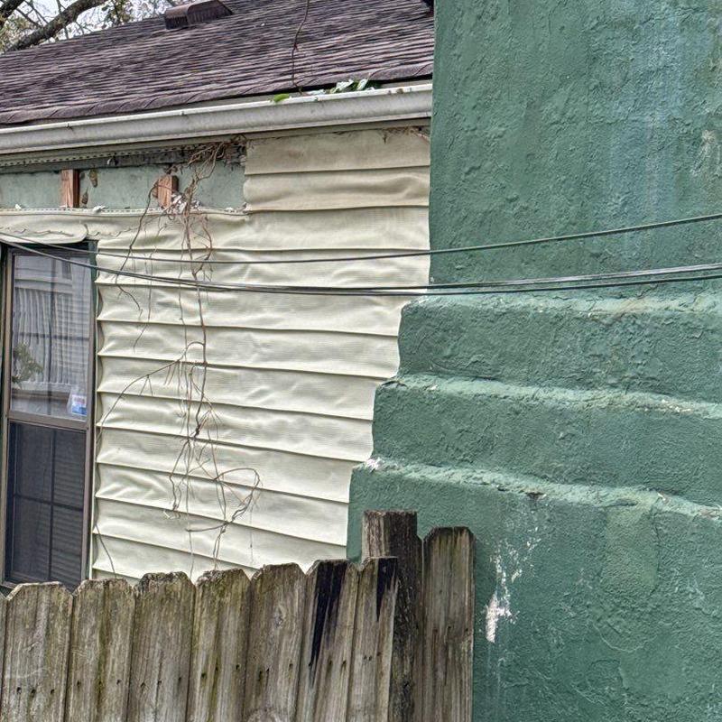 Vinyl siding heat damage with warped panels