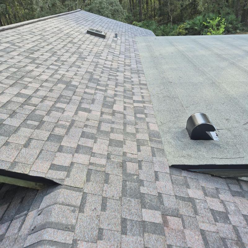 Owens Corning asphalt shingle roofing with vent pipe Owens Corning asphalt shingle roofing with vent pipe