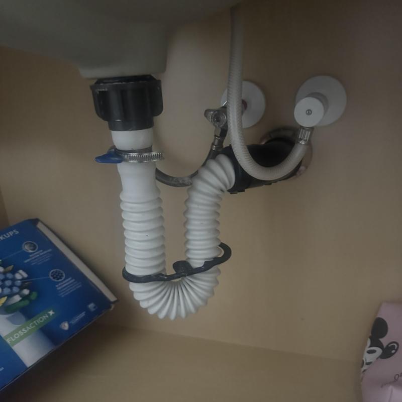 Sink drain hose with loose hose clamp in Tolleson, AZ