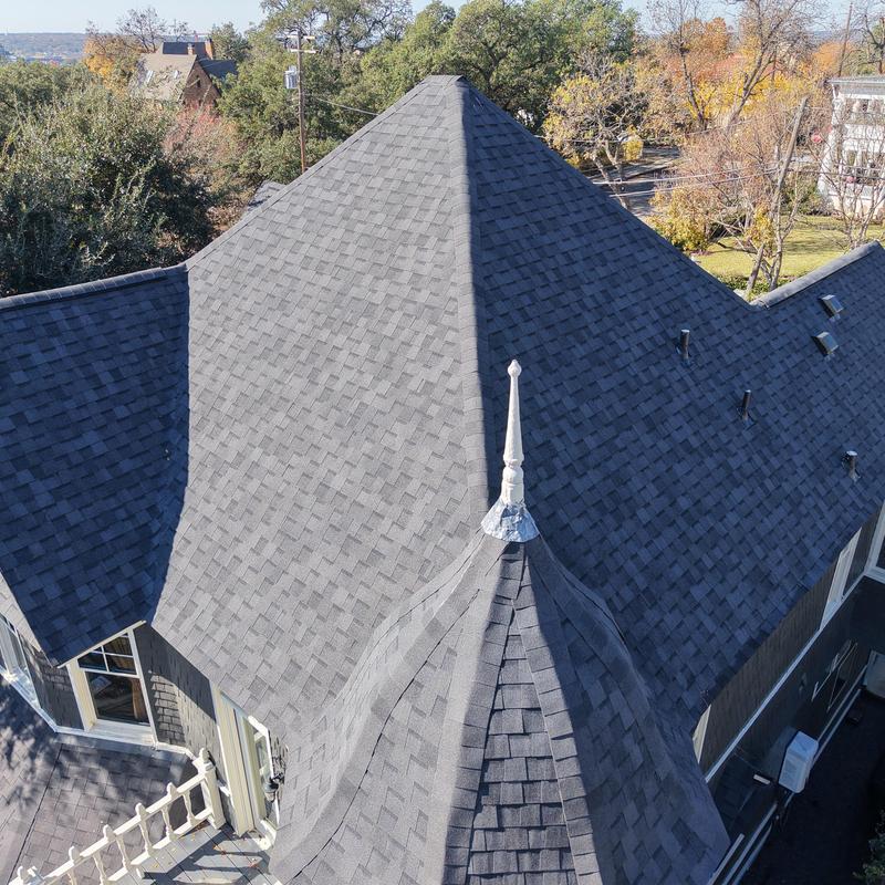 CertainTeed Landmark Moire Black roof shingles installation