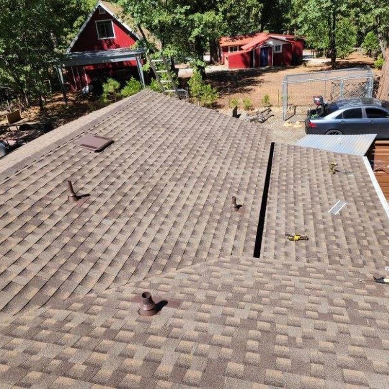 GAF lifetime asphalt shingle roof installation