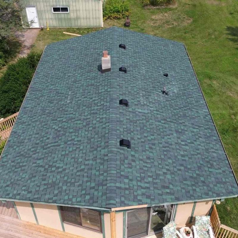 MaxDef Hunter Green NorthGate shingles installation MaxDef Hunter Green NorthGate shingles installation