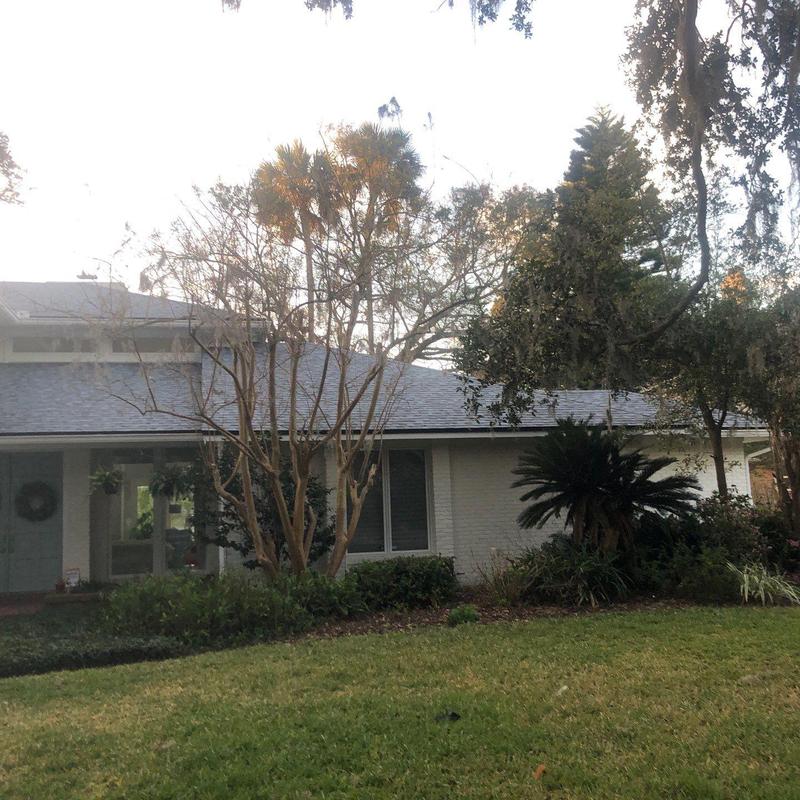 Owens Corning asphalt roof on single-story home Owens Corning asphalt roof on single-story home