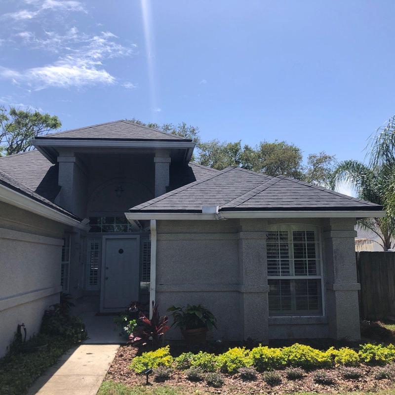 Owens Corning shingle roof on residential home Owens Corning shingle roof on residential home