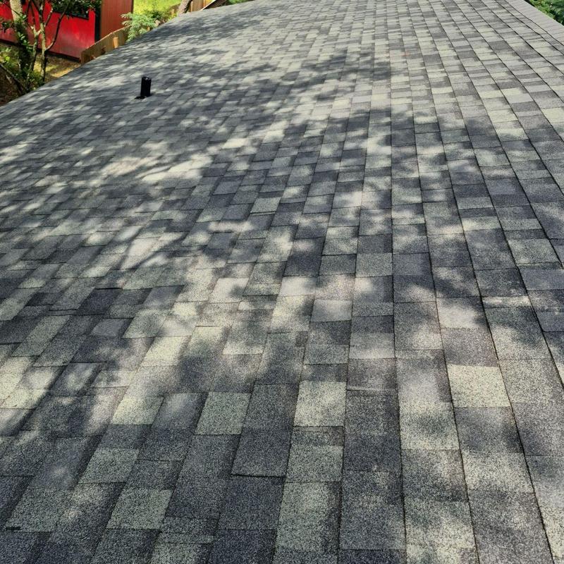 Owens Corning asphalt shingle roof with vent pipe Owens Corning asphalt shingle roof with vent pipe