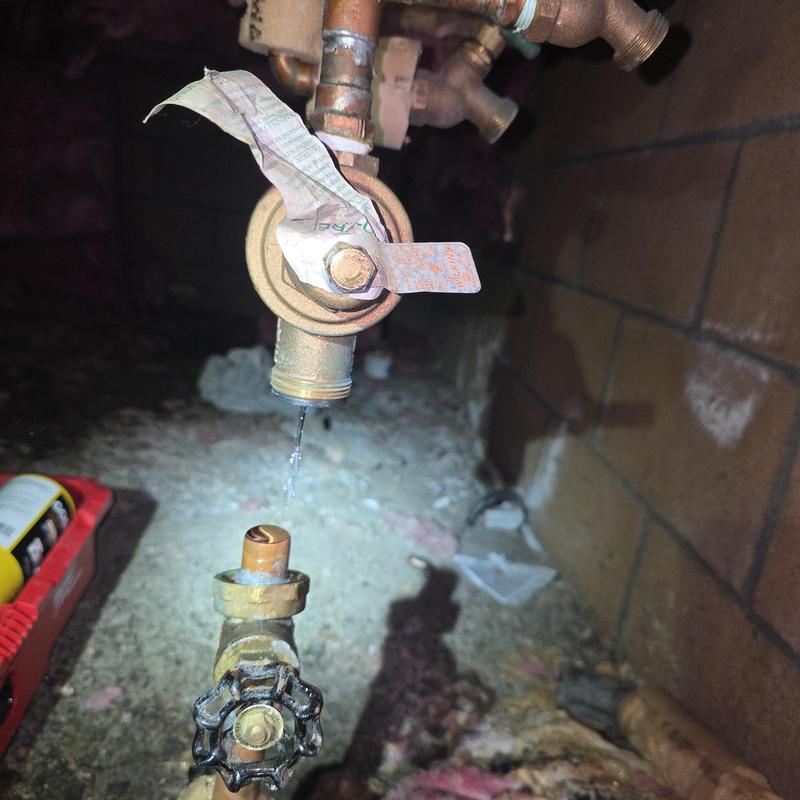 Pressure reducing valve and shut off valves installation