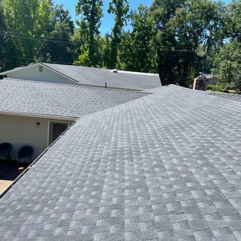 GAF asphalt shingle roof with lifetime warranty installed