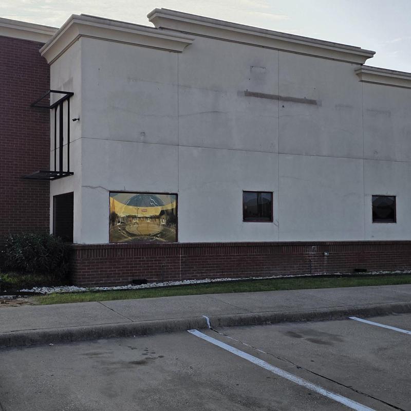Exterior wall hail damage inspection on commercial building Exterior wall hail damage inspection on commercial building