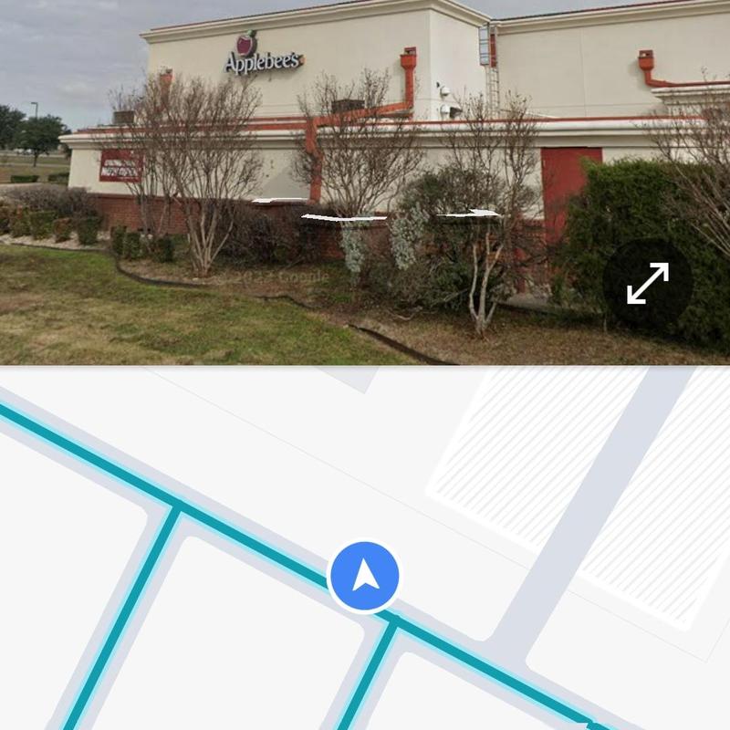 Roof hail damage inspection at Applebee's building Roof hail damage inspection at Applebee's building