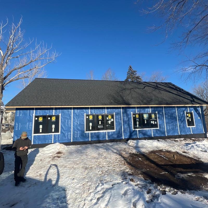 Certainteed Landmark Moire Black shingle roof installation Certainteed Landmark Moire Black shingle roof installation