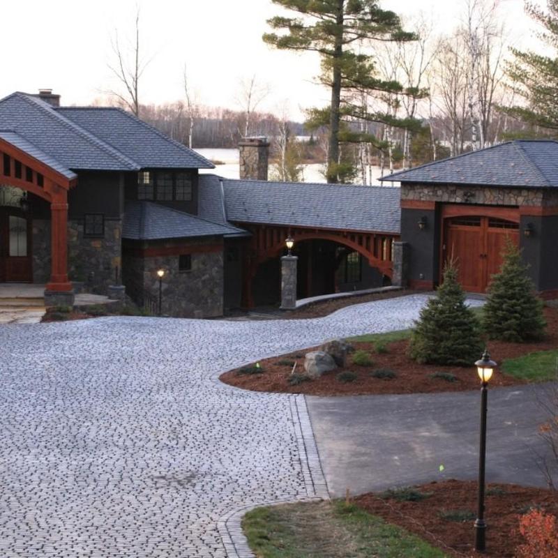 DaVinci Bellaforte synthetic slate roof on luxury home DaVinci Bellaforte synthetic slate roof on luxury home