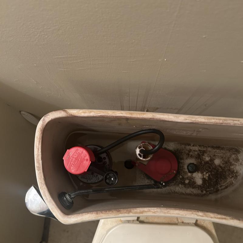 Toilet flush valve and flapper mechanism inside tank