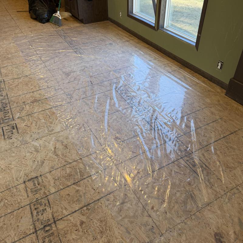 Vinyl plank flooring underlayment installation in room Vinyl plank flooring underlayment installation in room