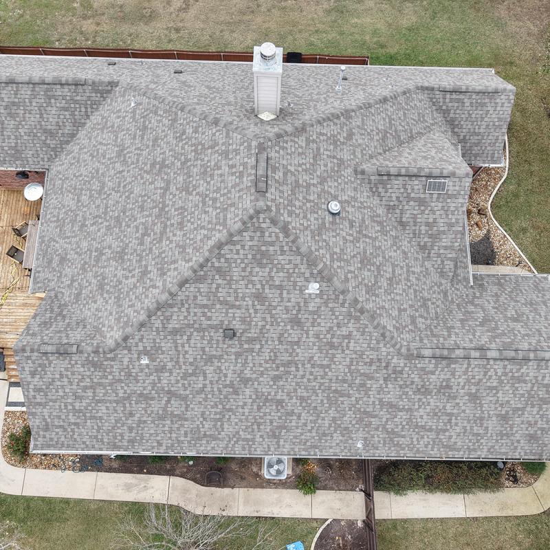 CertainTeed Landmark shingle roof with skylight installation