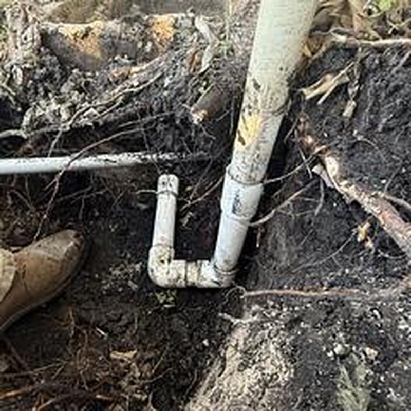 Pressure elbow pipe between meter and backflow repair