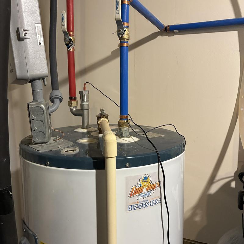 Electric powered anode rods on water heater