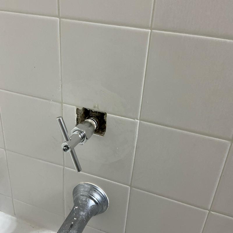 Moen shower cartridge valve installation in tiled wall