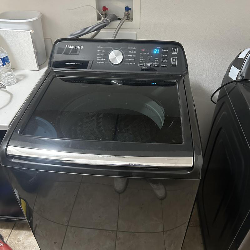 Washing machine hot and cold valve installation