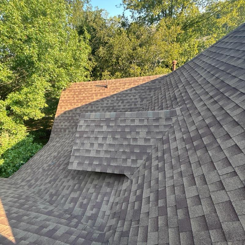 Asphalt shingle roof inspection with patch in Grandview TX