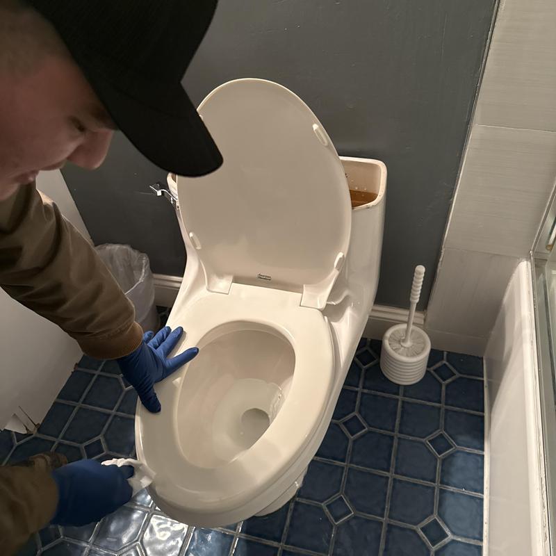 Toilet flush handle replacement and operation test