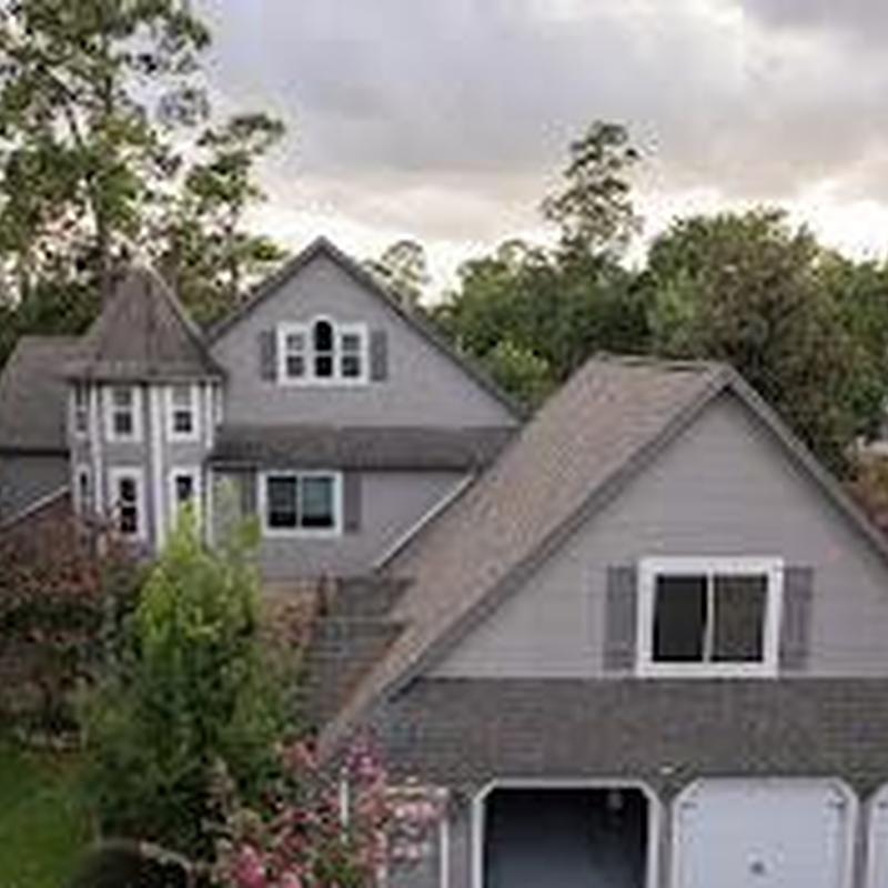 Architectural shingle roofing on residential home in Katy TX
