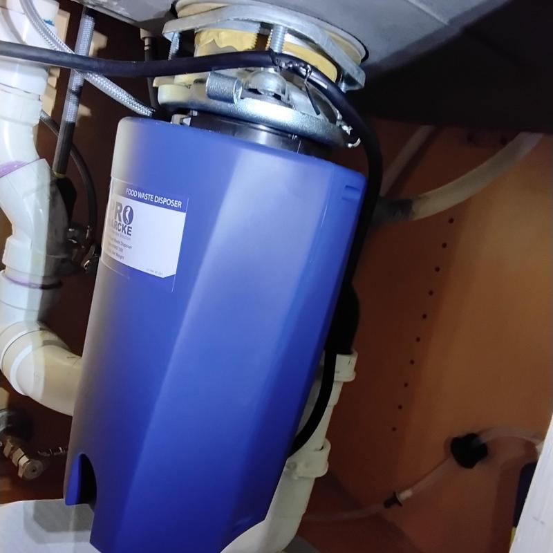 12 HP garbage disposal installation under sink
