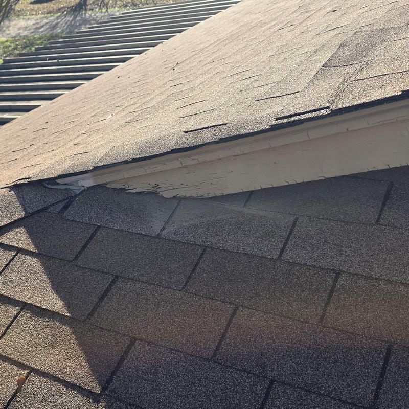 Asphalt shingle roof inspection for hail damage