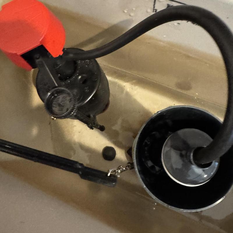 Toilet tank fill valve with float and chain mechanisms