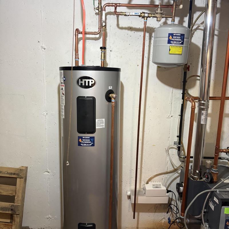 HTP Everlast stainless steel electric water heater installation