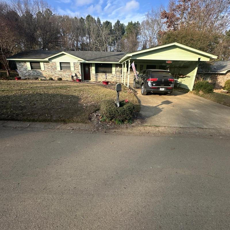 Asphalt shingle roof inspection on residential home