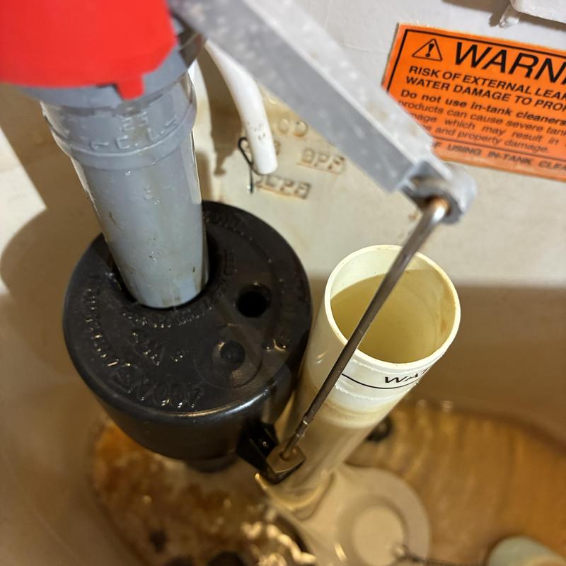 Toilet fill valve and flapper replacement inside tank