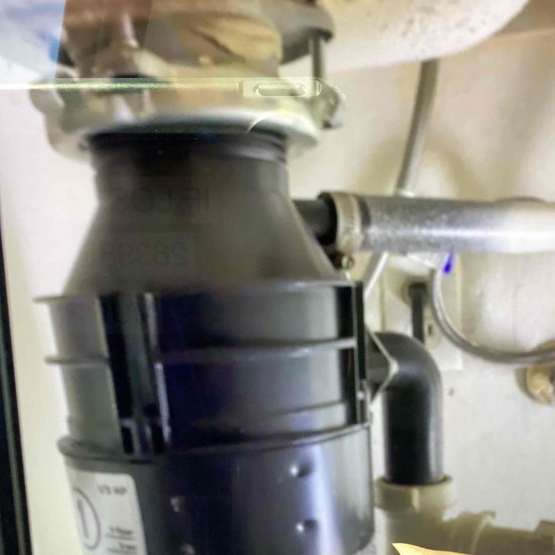 Garbage disposal air gap cleaning and drainage check