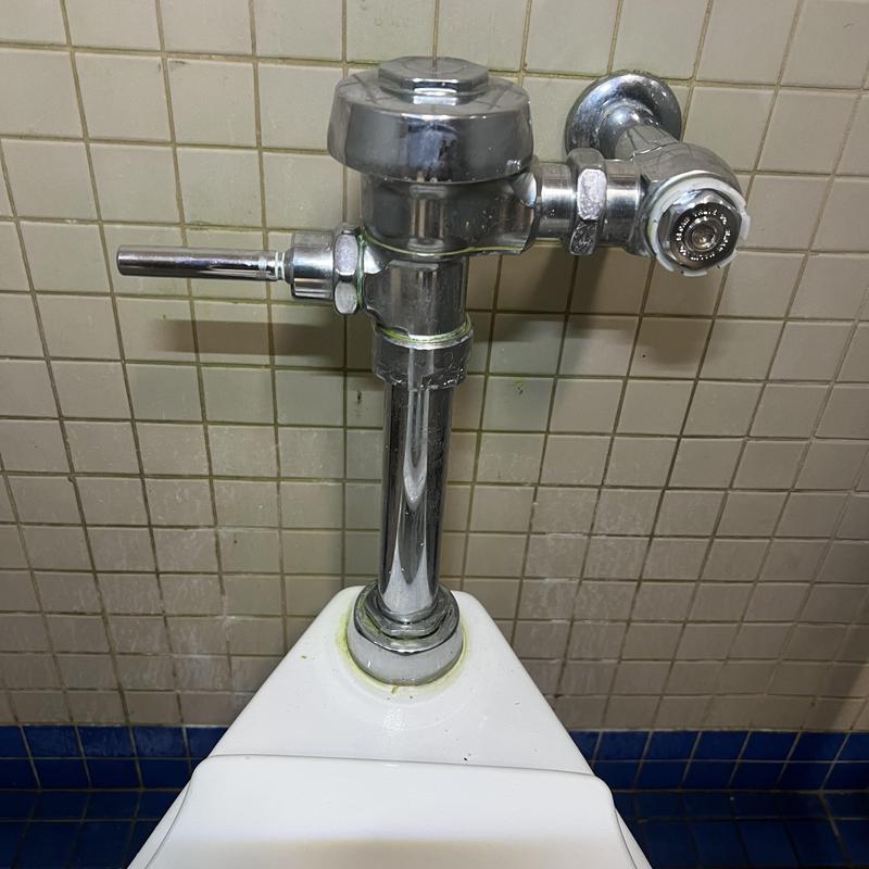 Toilet flush valve and handle repair in commercial restroom