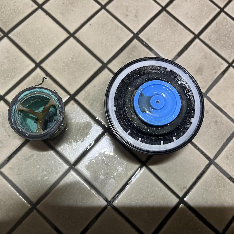 Toilet vacuum breaker and diaphragm replacement parts