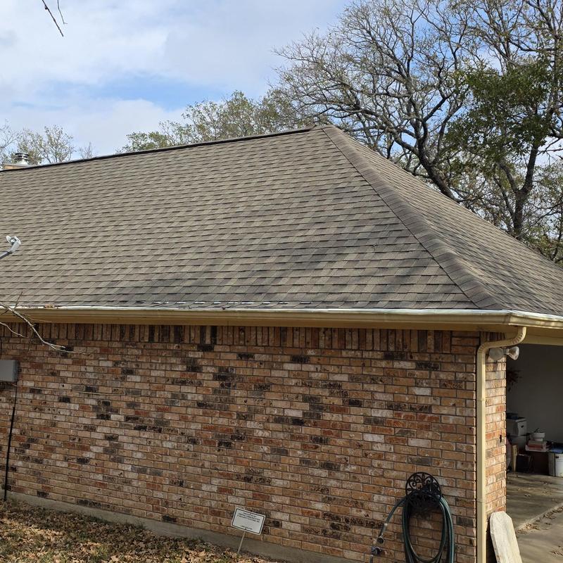 Asphalt shingle roof hail damage inspection in Terrell TX
