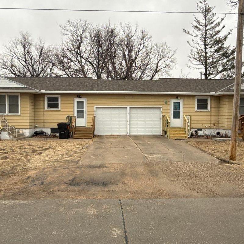 Garage doors and exterior siding on residential home