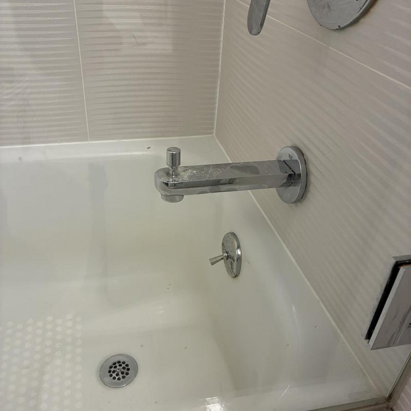 Shower bathtub faucet and drain with diverter knob