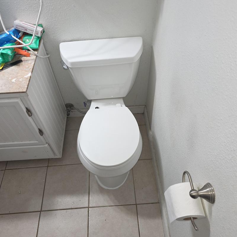 Toilet base repair with new wax ring and bolts