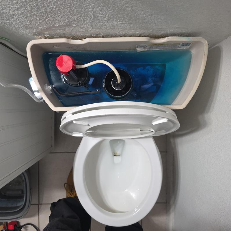 Toilet fill valve and tank repair with new wax ring