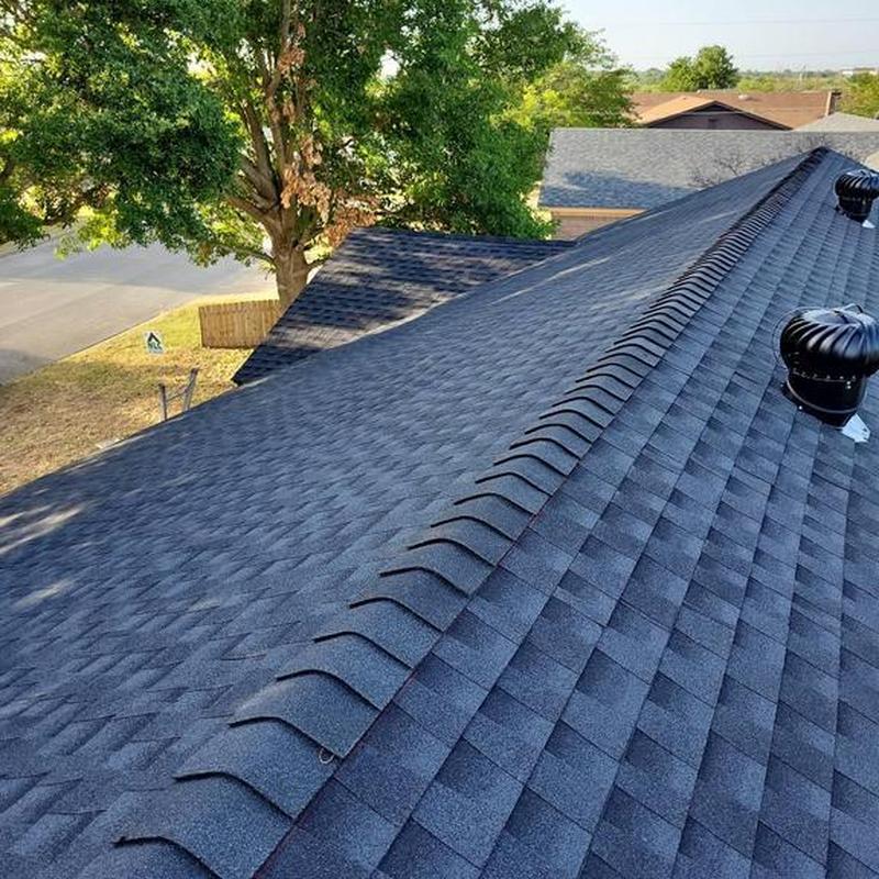 Charcoal GAF Timberline HDZ shingle roof in Cleburne TX